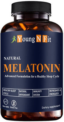 Young N Fit Sleeping Pills Aid for Deep Sleep with Melatonin & Valerian (YNF77)Advanced(60 Capsules)