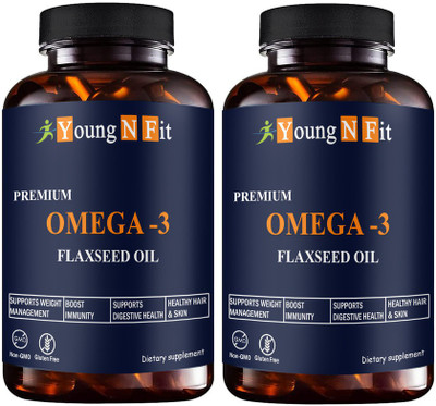 Young N Fit Flaxseed extract capsules Omega 369 (YNF109)(2 x 60 Capsules)