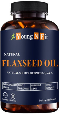 Young N Fit Flaxseed extract capsules Omega 3 (YNF62)Advanced(60 Capsules)