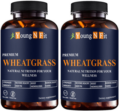 Young N Fit Wheatgrass 800 mg Capsules (YNF140)Advanced(2 x 60 Capsules)