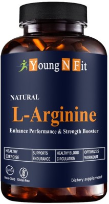 Young N Fit L-Arginine 1000mg Capsules Per Serving, l arginine supplement (YNF73)Premium(60 Capsules)