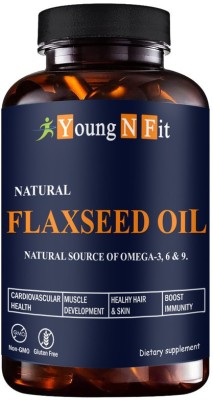 Young N Fit Flaxseed extract capsules Omega 3 (YNF62)Pro(60 Capsules)