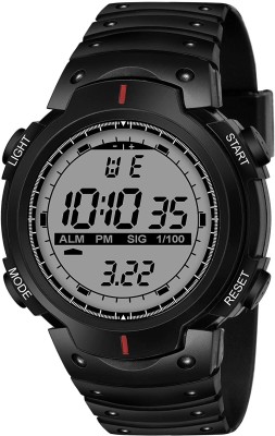 rv traders SPFIT-1109 Shockproof Multi-Functional Automatic Black Strap Waterproof Digital Sports Watch for Men's Kids Watch for Boys - Watch for Men Digital Watch - For Men Digital Watch  - For Men