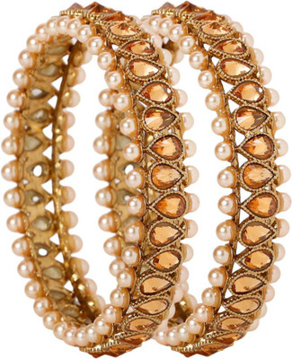 YouBella Alloy Gold-plated Bangle Set(Pack of 2)