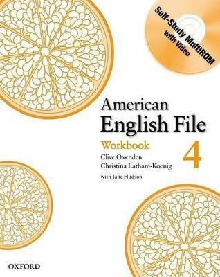 American English File Level 4: Workbook with Multi-ROM Pack(English, Mixed media product, Oxenden Clive)