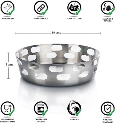 finality Stainless Steel Bread Basket(Steel)