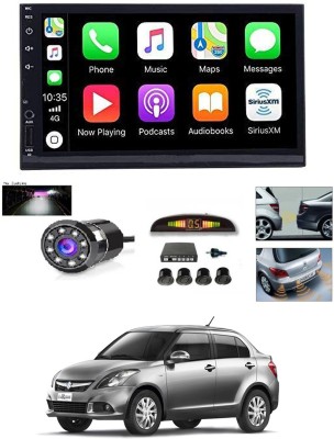 AYW 7 INCH Full Double Din Car Screen Stereo Media Player Audio Video Touch Screen Stereo Full HD with MP3/MP4/MP5/USB/FM Player/WiFi/Bluetooth & Mirror Link with Back Rear Camera & Black Sensor For Swift Dzire Old Car Stereo(Double Din)