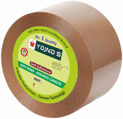 YAJNAS Single sided Manual Dispenser Brown Cello Tape (Manual)(Set of 1, Brown)