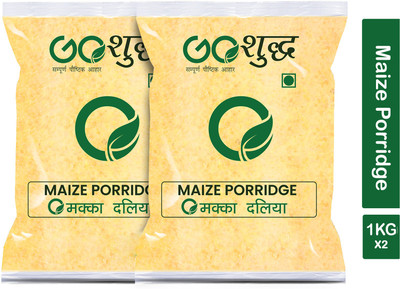 Goshudh Premium Quality Maize Porridge (Makka Daliya) 1Kg (Pack Of 2) Pouch(2 x 1 kg)