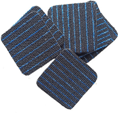 Knots Square Reversible Polypropylene Coaster Set(Pack of 6)