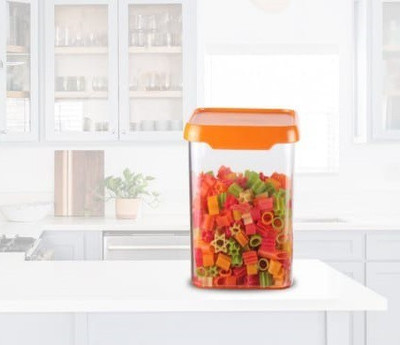 Modular Plastic Tea Coffee & Sugar Container  - 500 ml(Red)