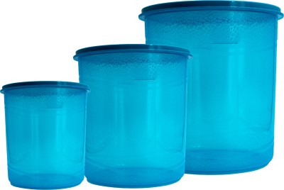 Jaycee Plastic Grocery Container  - 12 L, 7 L, 4 L(Pack of 3, Blue)