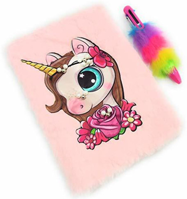 Tera13 unicorn A5 Diary ruled 70 Pages(Multicolor, Pack of 2)