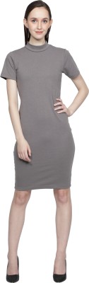 NUEVOSDAMAS Women Bodycon Grey Dress