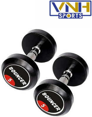 vnh PAIR OF 5 KG(5kg X 2) BOUNCER Fixed Weight Dumbbell(5 kg)