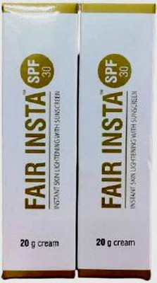 FAIR INSTA SPF 30 INSTANT SKIN LIGHTENING WITH SUNSCREEN PACK OF [2X20GM] (40 g)(40 g)