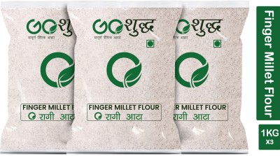 Goshudh Premium Quality Ragi Atta (Finger Millet Flour)-1Kg(3 kg, Pack of 3)