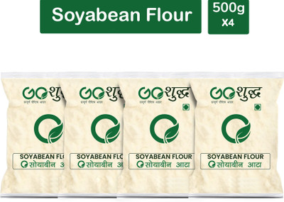 Goshudh Premium Quality Soyabean Atta (Soyabean Flour)-500gm(2000 g, Pack of 4)