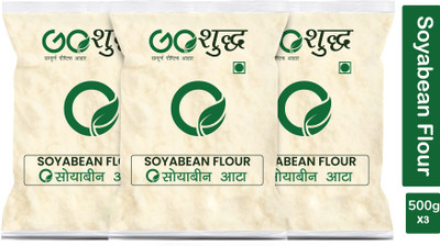 Goshudh Premium Quality Soya Bean Flour/Atta 500g Combo Pack Of 3(1.5 kg, Pack of 3)