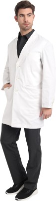 febris Epitome MEN Lab Coat SIZE 40 Shirt Hospital Scrub(White M)