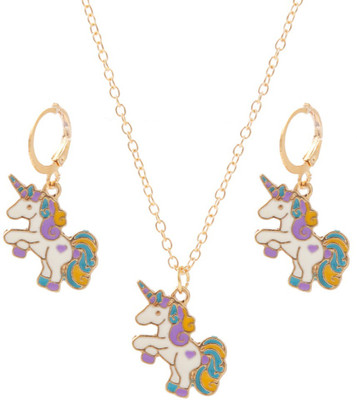 Divastri Alloy Gold-plated Multicolor Jewellery Set(Pack of 3)