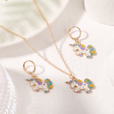 YouBella Alloy Gold-plated Multicolor Jewellery Set(Pack of 1)