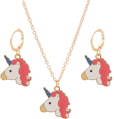 Divastri Alloy Gold-plated Multicolor Jewellery Set(Pack of 3)