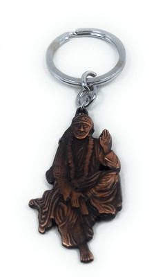Shiani Lord Sai Baba Double Sided Metal Key Chain