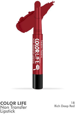 Teen.Teen COLORLIFE NON TRANSFER WATER PROOF LONG LASTING MATTE LIPSTICK (M-18 RICH DEEP RED, 2.1 g)(RICHDEEP RED, 2.1 g)