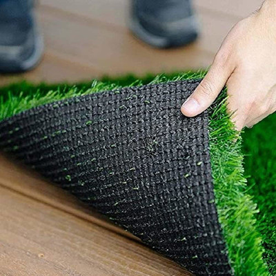 YAAH CREATION Artificial Grass Door Mat(Green, Free)