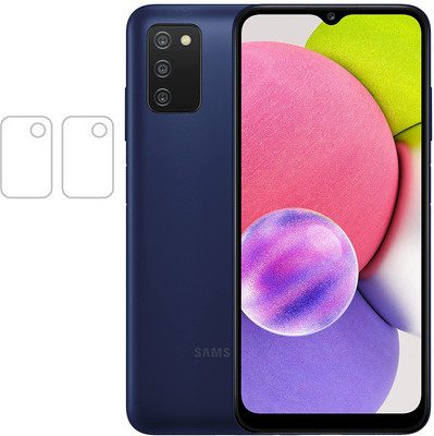 XAZE Back Camera Lens Glass Protector for SAMSUNG GALAXY A03S(Pack of: 2)