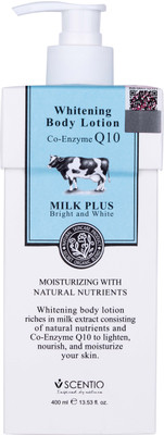 SCENTIO Milk Plus Whitening Q10 Body Lotion(400 ml)
