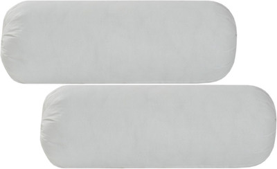 HARI SHANKAR TRADING COMPANY Microfibre Solid Bolster Pack of 2(White)