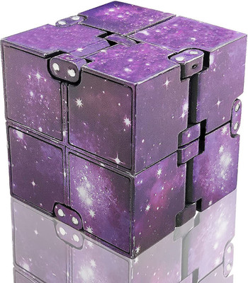TRU TOYS Cube Fidget with Shining Galaxy Design-Simple Cube Toy-(1 Pieces)