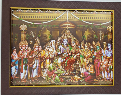 FRAMTASTIC Ram Darbar Photo Frame Religious Frame