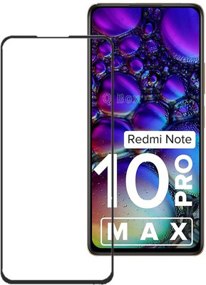 Q Box Edge To Edge Tempered Glass for Redmi note 10 Pro Max(Pack of 1)