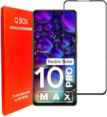 Q Box Edge To Edge Tempered Glass for Redmi note 10 Pro Max(Pack of 1)