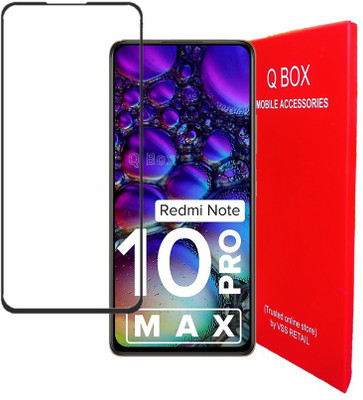 Q Box Edge To Edge Tempered Glass for Redmi note 10 Pro Max(Pack of 1)