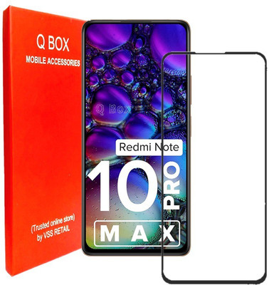 Q Box Edge To Edge Tempered Glass for Redmi note 10 Pro Max(Pack of 1)