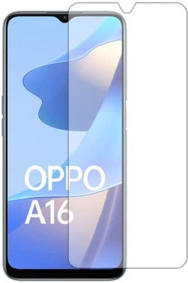 kmPPoWeR Edge To Edge Tempered Glass for Oppo A16(Pack of 1)