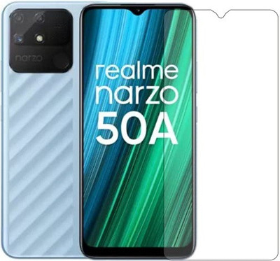 NKCASE Edge To Edge Tempered Glass for realme Narzo 50A(Pack of 1)