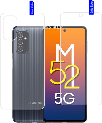DESIBUZZ Front and Back Screen Guard for Samsung Galaxy M52 5G(Pack of 2)