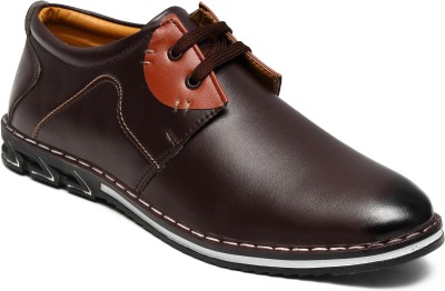 Kelsey Formal Shoes/Office Shoes/Partywear Shoes/trending Shoes/Derby Shoes/Men Shoes. Party Wear For Men(Brown)