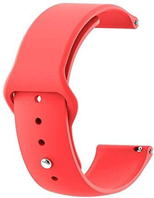 AOnes 20mm Silicone Belt Watch Strap Compatible for Hammer Pulse 2.0 Smart Watch Strap(Red)