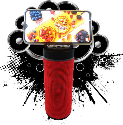 ATARC KT- 125 Bluetooth Speaker with Mobile Holder/USB, Memory Card Port and Bluetooth Connectivity/Wireless Portable Bluetooth Speakers (Black) KTRD5 10 W Bluetooth Speaker(Red, Stereo Channel)