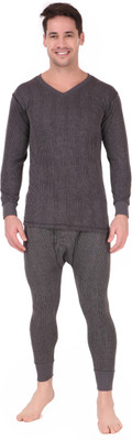 KZALCON Men's Cotton Thermal Set Men Top - Pyjama Set Thermal