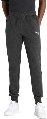 PUMA Bold Sweatpants Closed Hem Solid Men Grey Track Pants