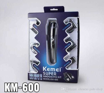 Kemei KM 600 Runtime: 45 min Trimmer for Men & Women (Black) Trimmer 60 min  Runtime 4 Length Settings(Multicolor)