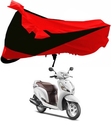 Ascension Two Wheeler Cover for Honda(Aviator, Red, Black)