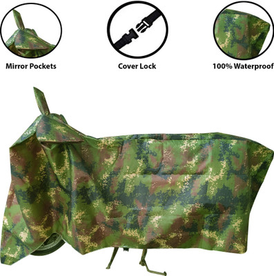 Reshvi World Waterproof Two Wheeler Cover for Bajaj(Pulsar 220 DTS-i, Multicolor)